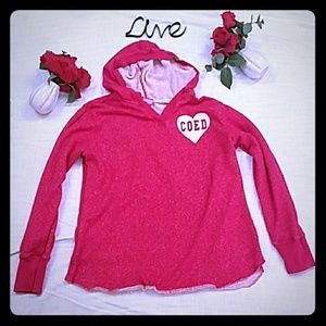 Hard candy thinner vneck hoodie